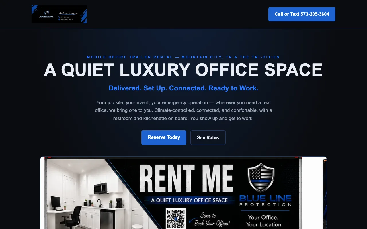 The Blue Line Protection homepage
