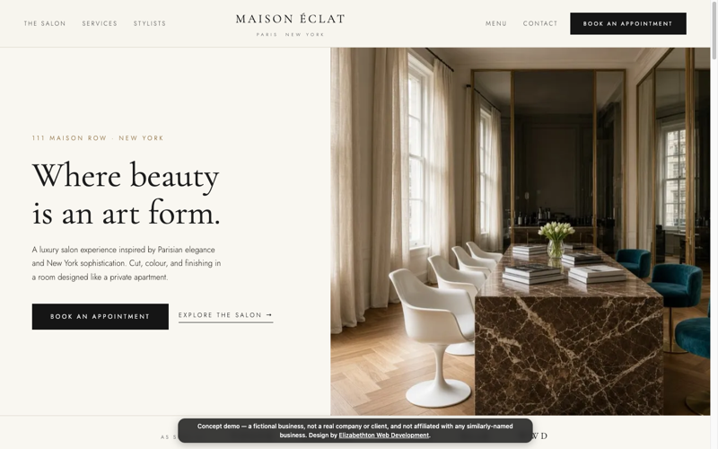 Maison Éclat — luxury salon